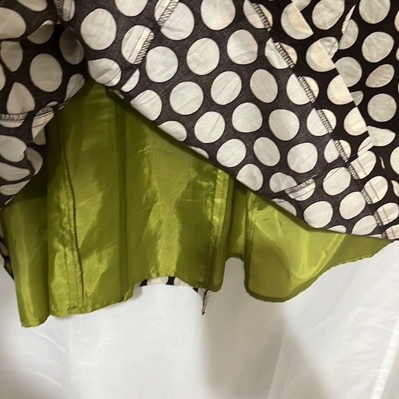 Vintage Robbie Bee 100% Cotton Brown with Tan Polka Dot Dress a273 - Picture 4 of 4